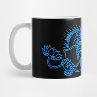 Sky Blue Ganesha Henna Design Mug